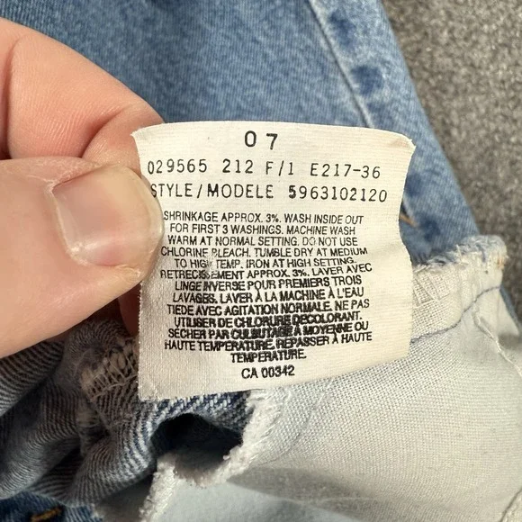 Vintage Levi's Orange Tab Jeans Womens 30 (Fits 28x32) Blue Straight Leg Denim‎ - Picture 8 of 16